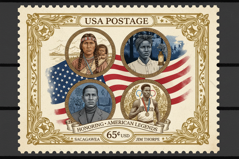 Historical People Stamp