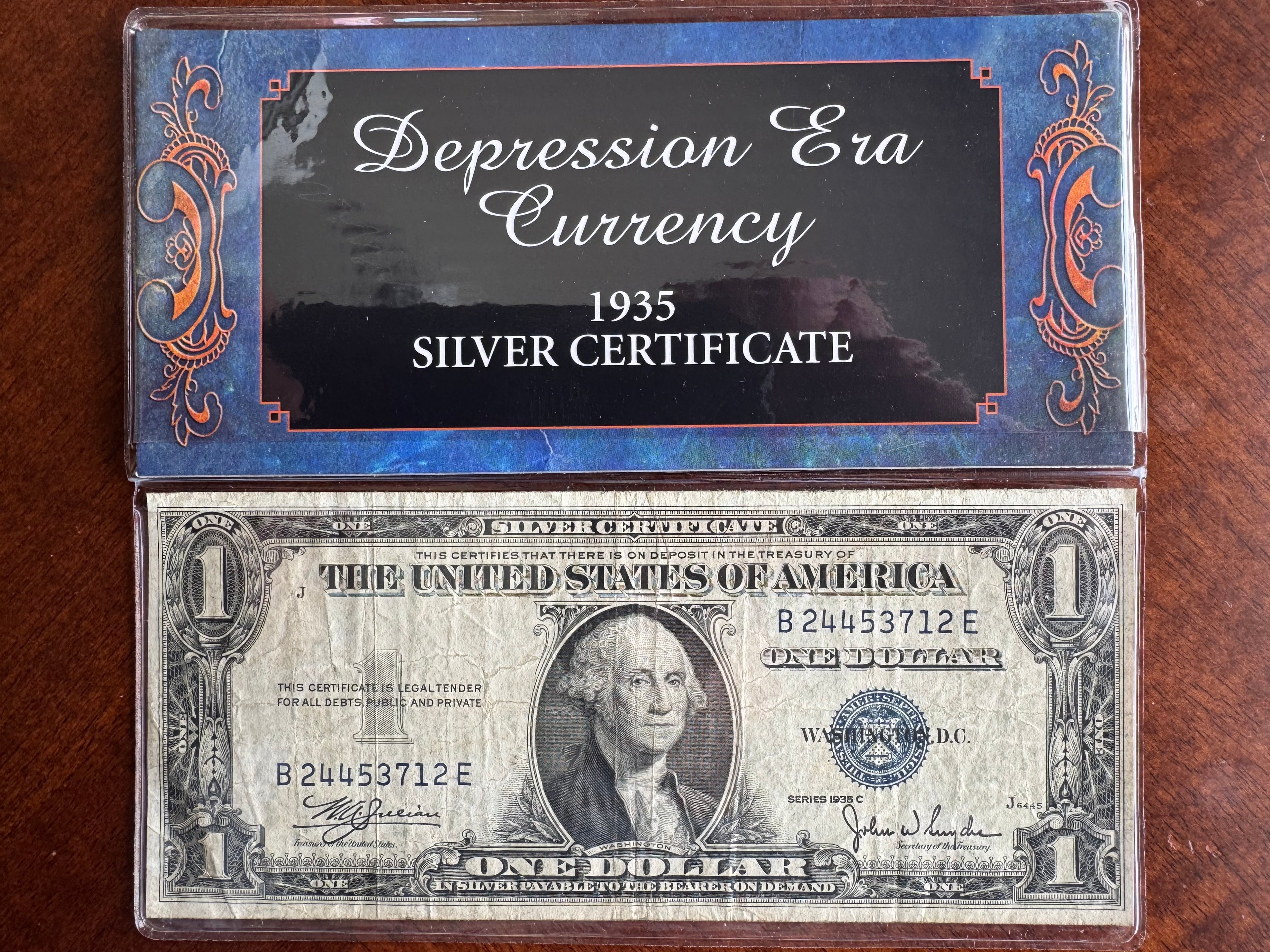 Depression Era Currency – 1935 $1 Silver Certificate Series C