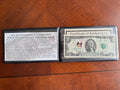 1976 $2 Bill with Postage and Cancellation Stamp