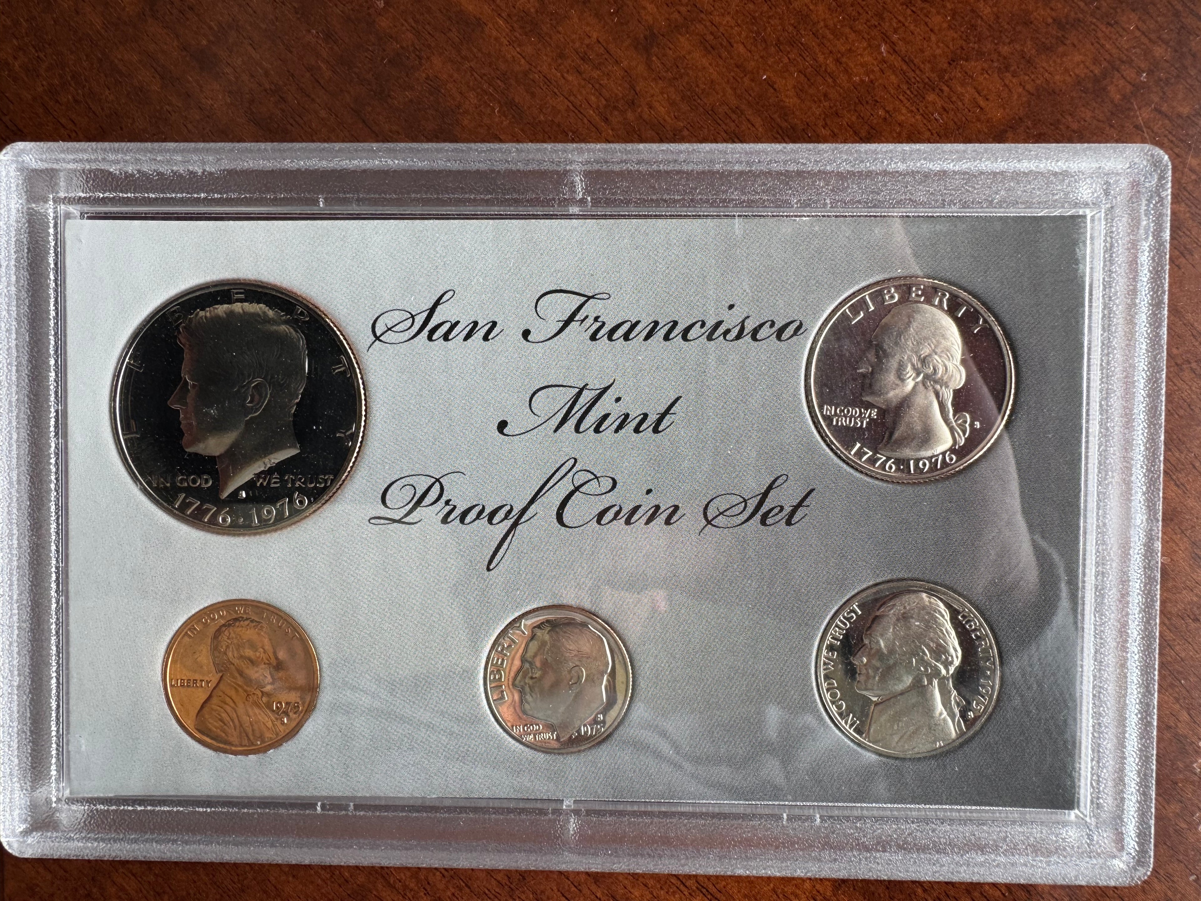 1976 San Francisco Mint Proof Coin Set - 5 Coin Bicentennial Set