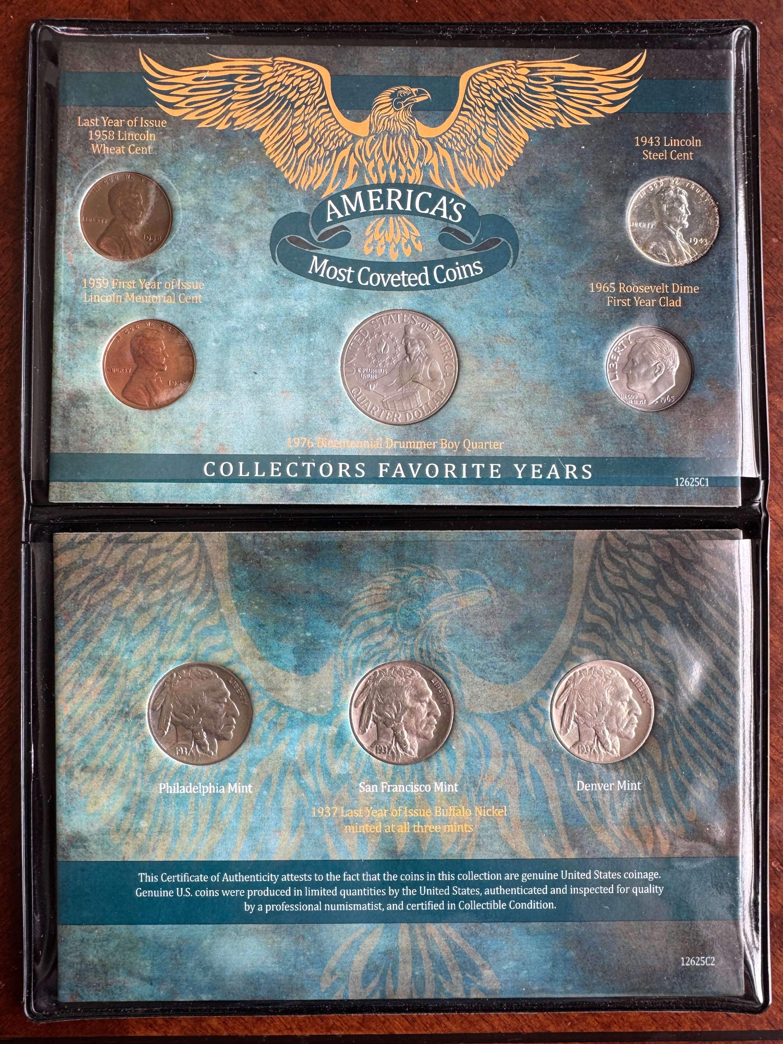 America's Most Coveted Coins - Collectors Favorite Years 8 Coin Set
