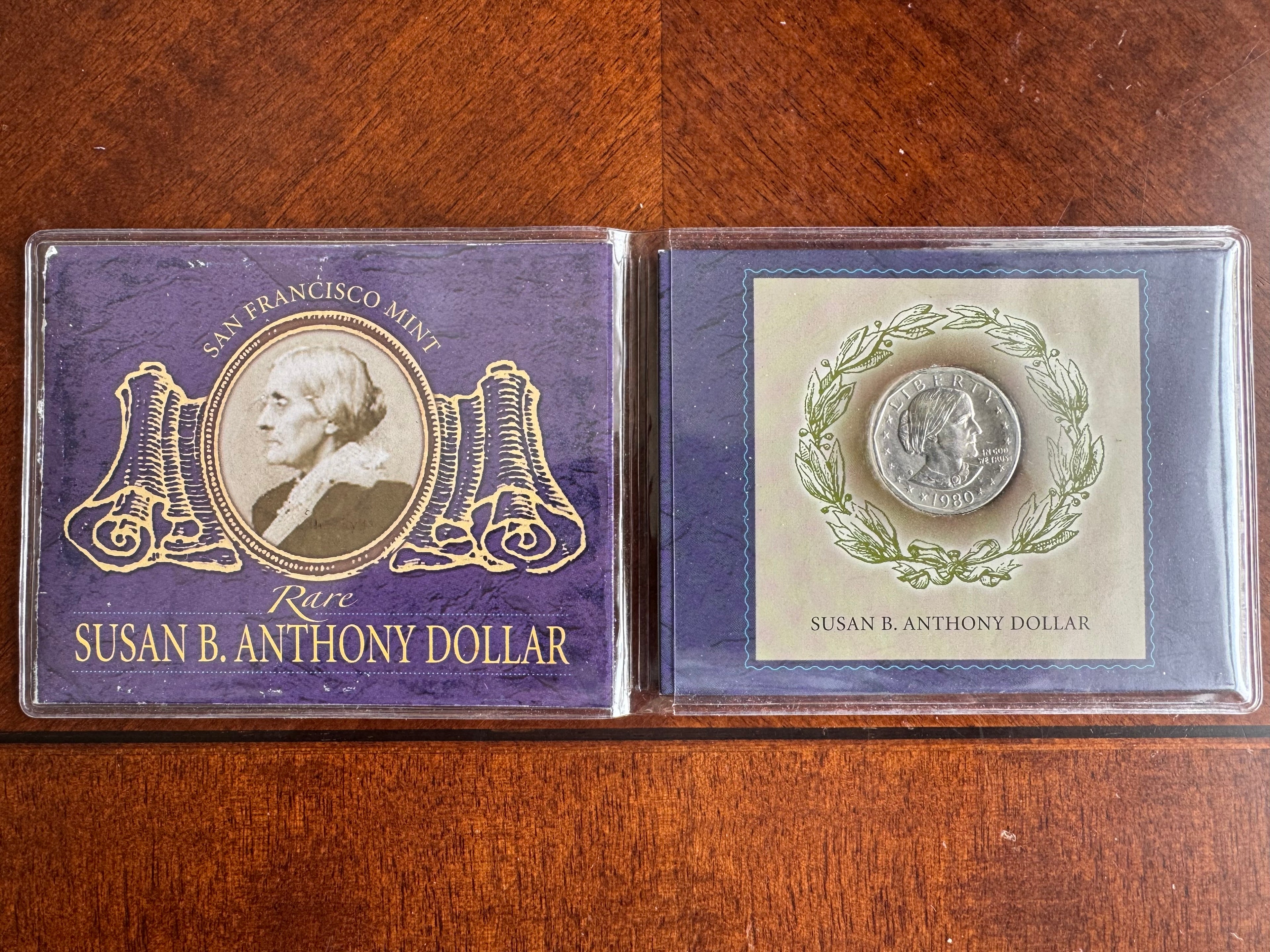 Susan B. Anthony Dollar - San Francisco Mint - 1980