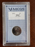 2012 Kennedy JFK Half Dollar - MS67 AACGS Graded