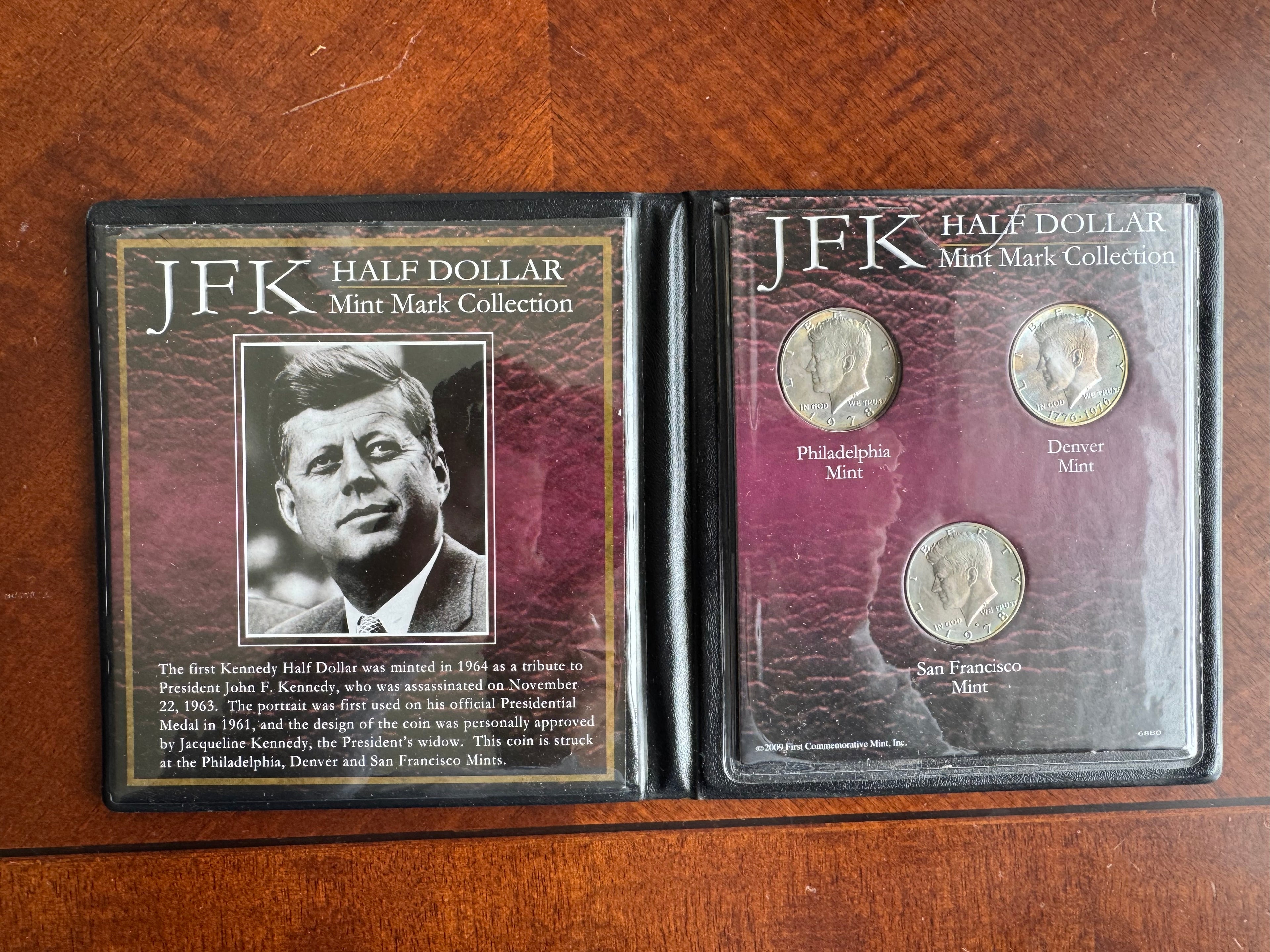 JFK Half Dollar Mint Mark Collection - 1978 & Bicentennial 3 Coin Set