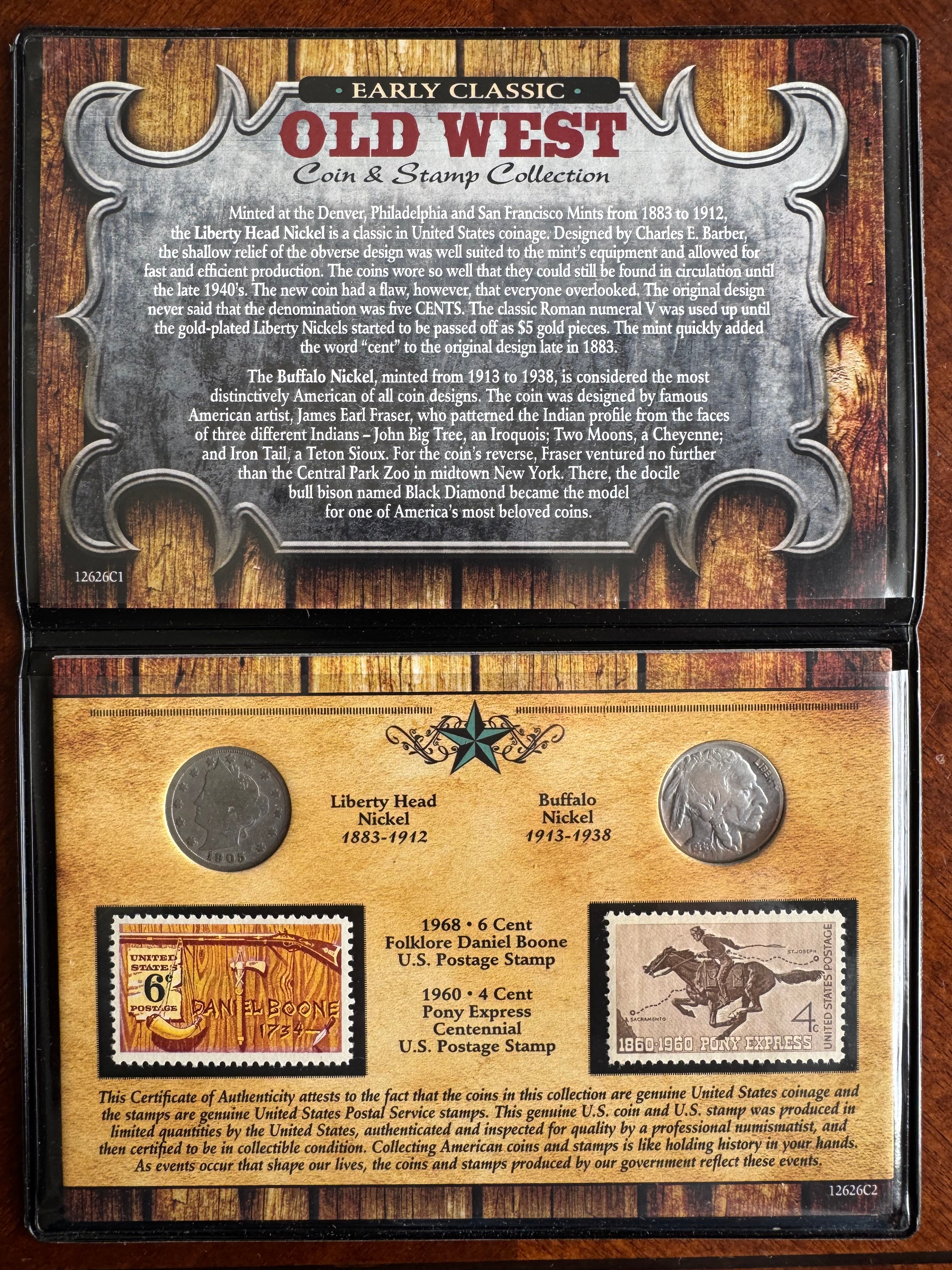 Early Classic Old West Coin & Stamp Collection