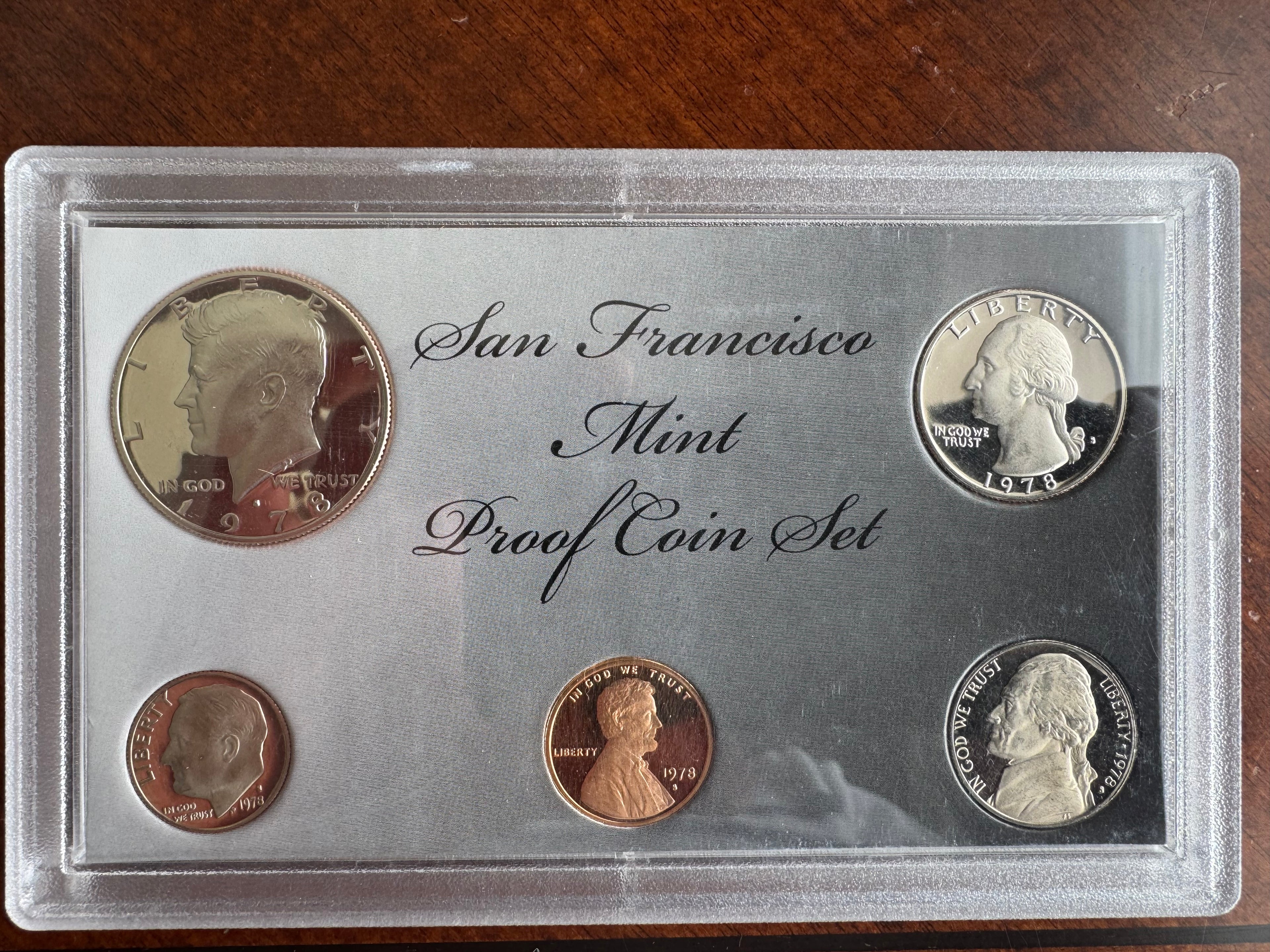 1978 San Francisco Mint Proof Coin Set - 5 Coin Set