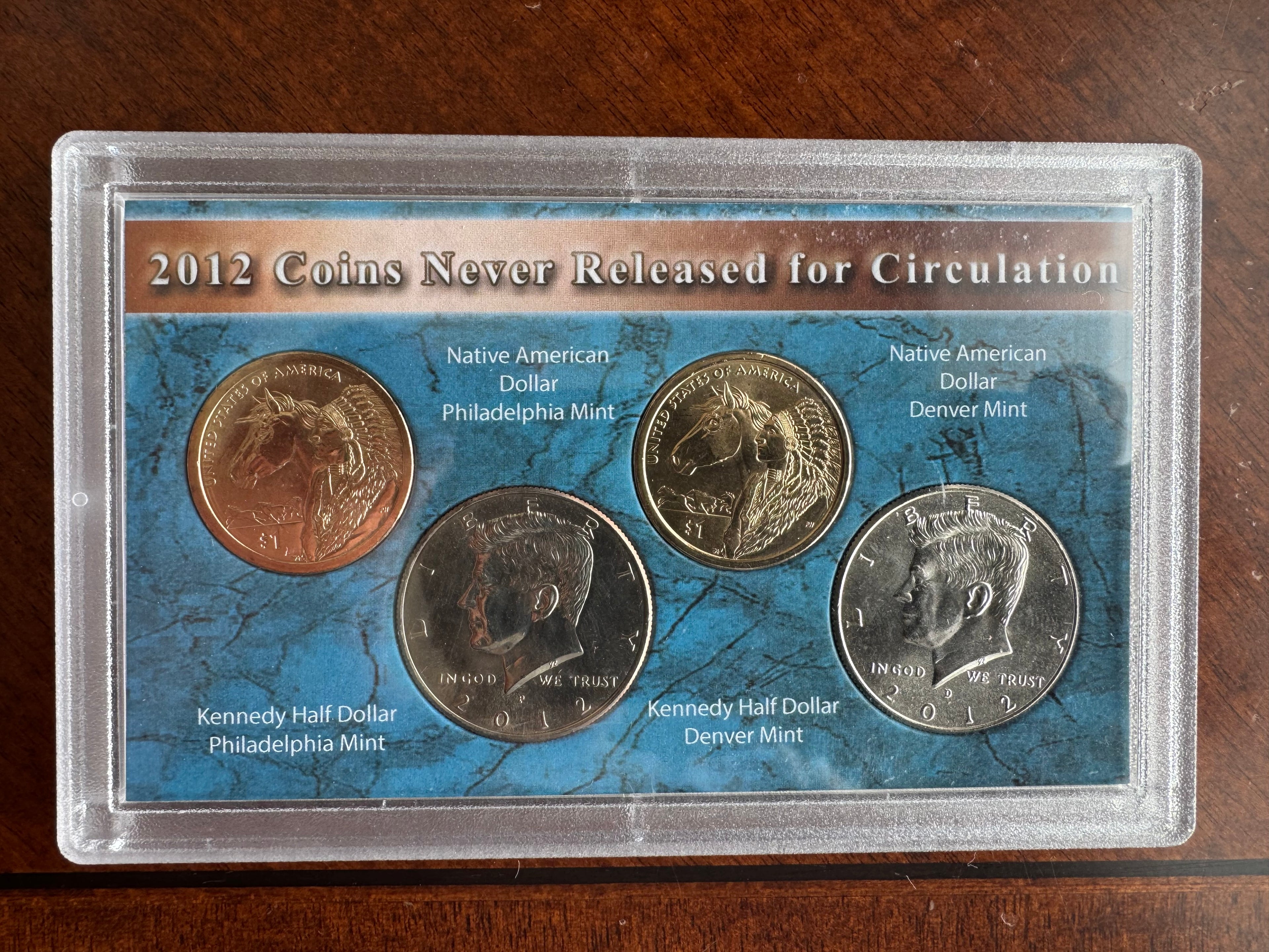 2012 Coins Never Released for Circulation - 4 Coin Set