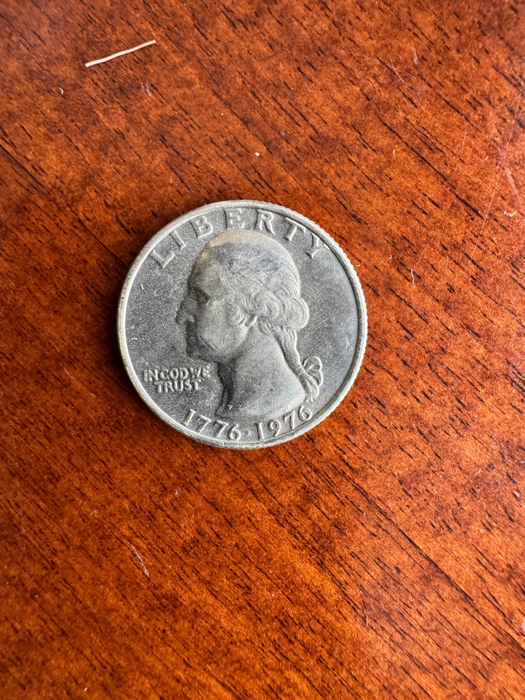 Painted 1776-1976 Bicentennial Washington Quarter