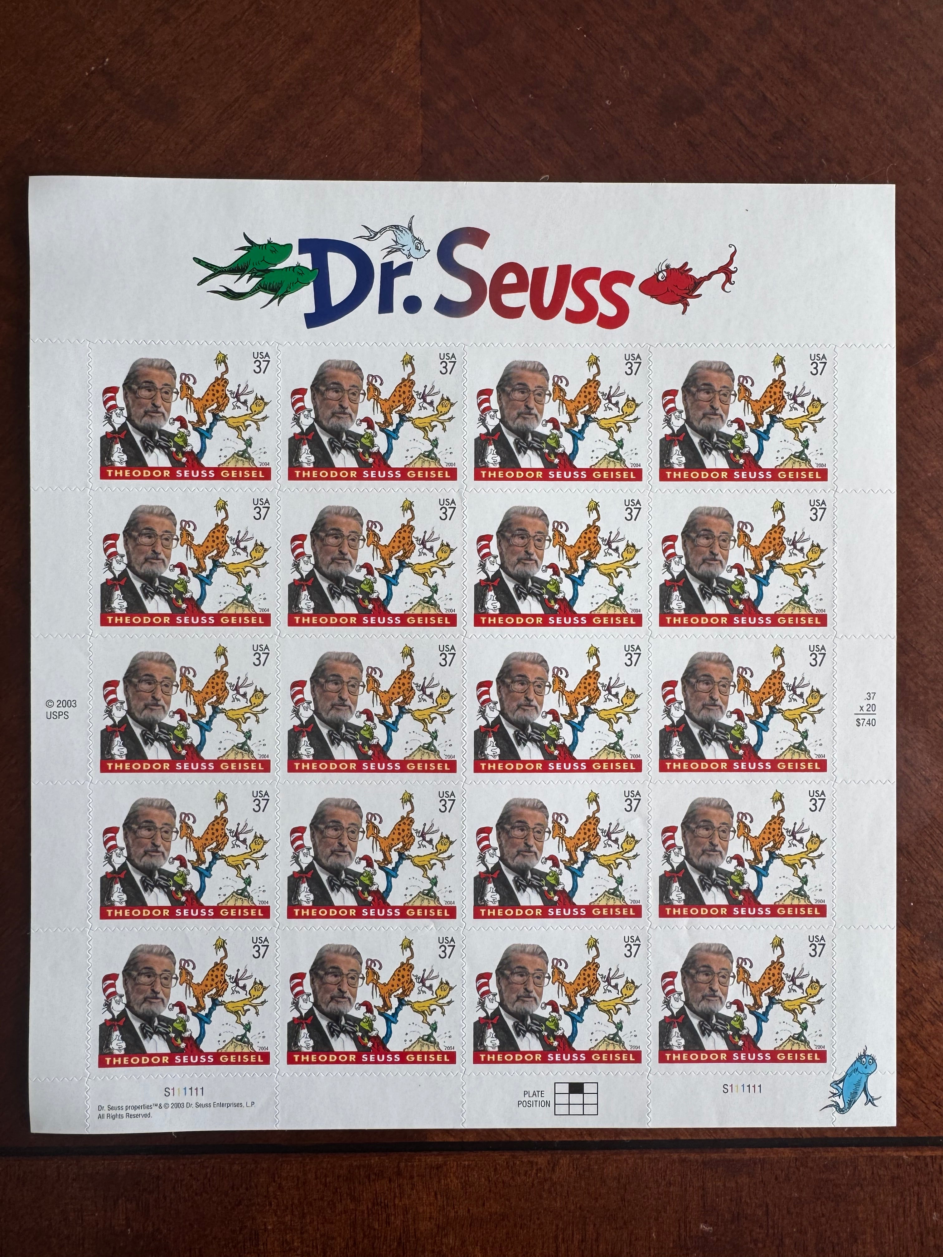 2004 Dr. Seuss - 37 Cent Stamp