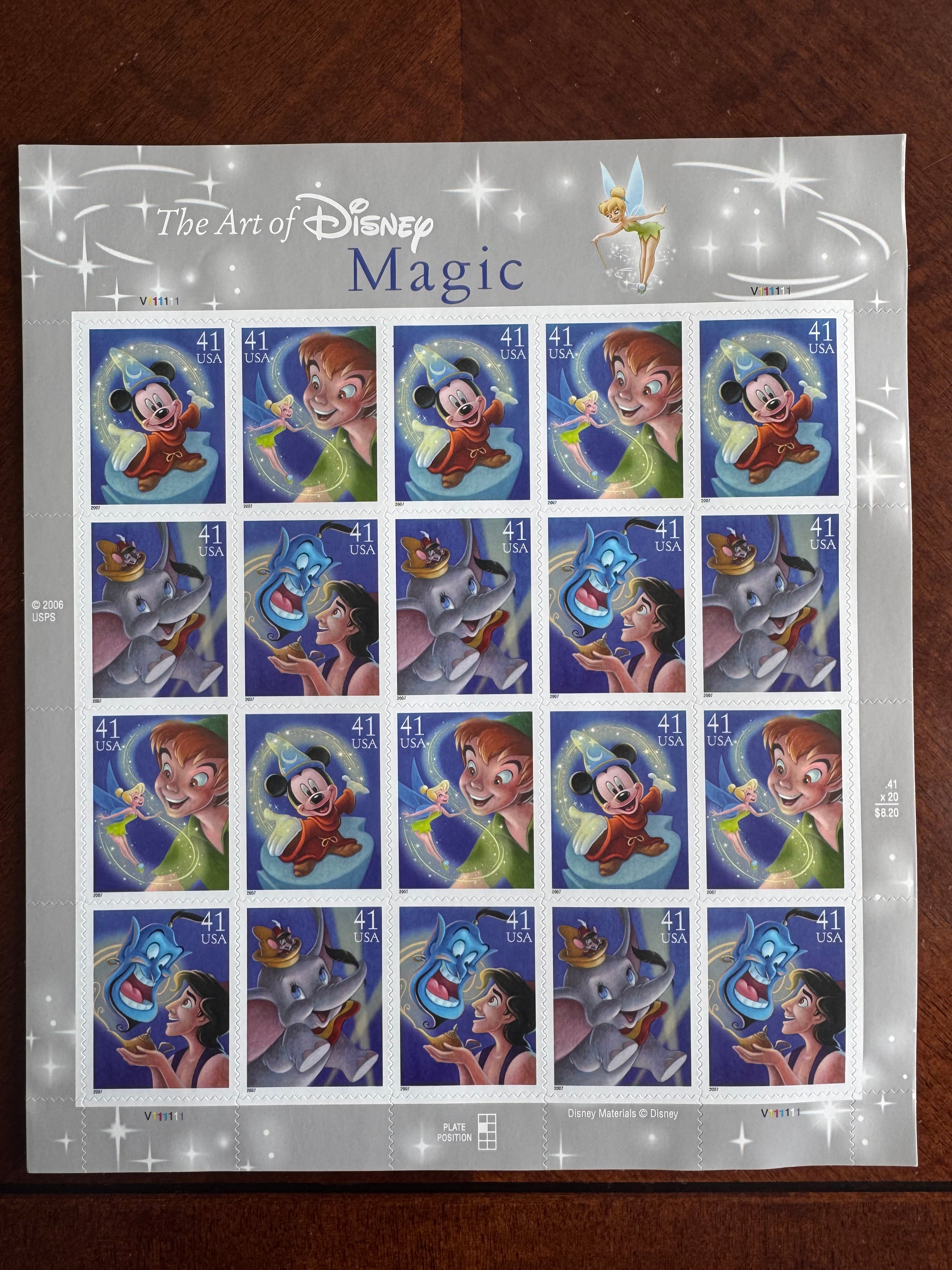 The Art of Disney Magic - 41 cent stamp