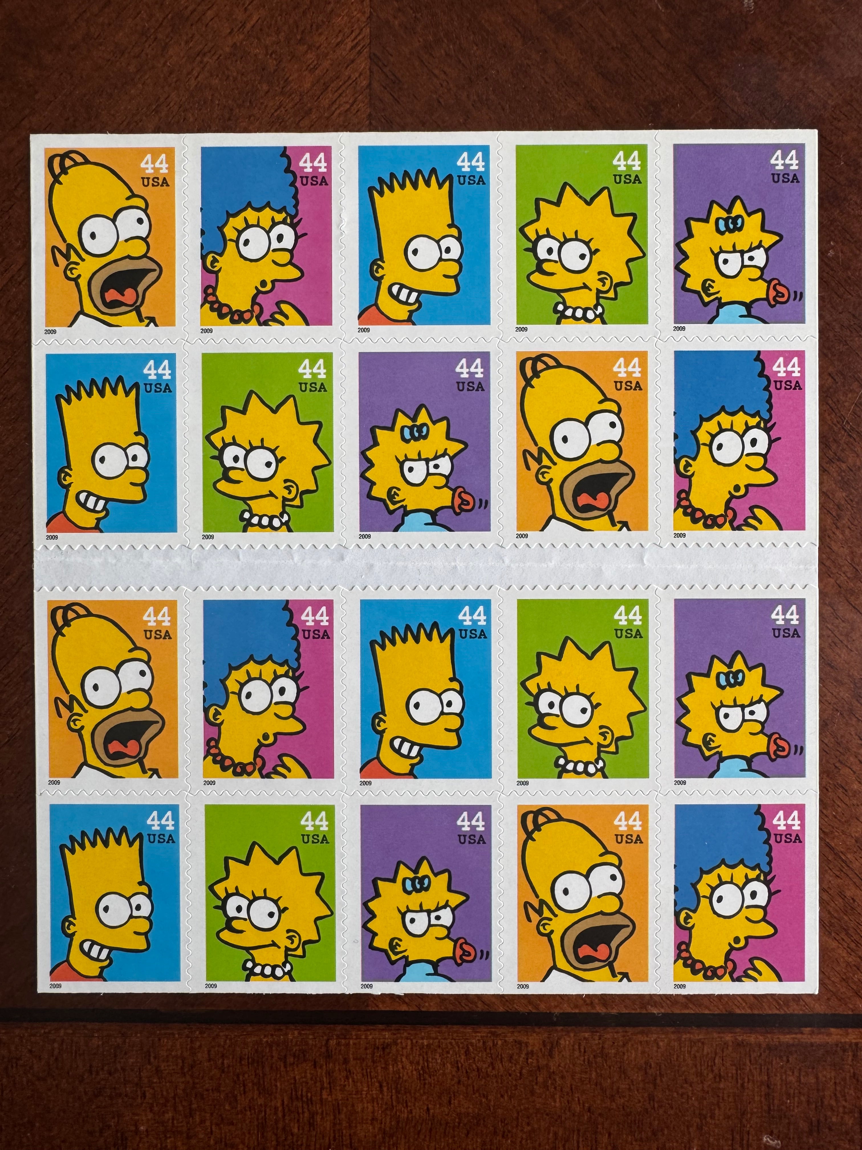 2009 Simpsons - 44 cent stamp