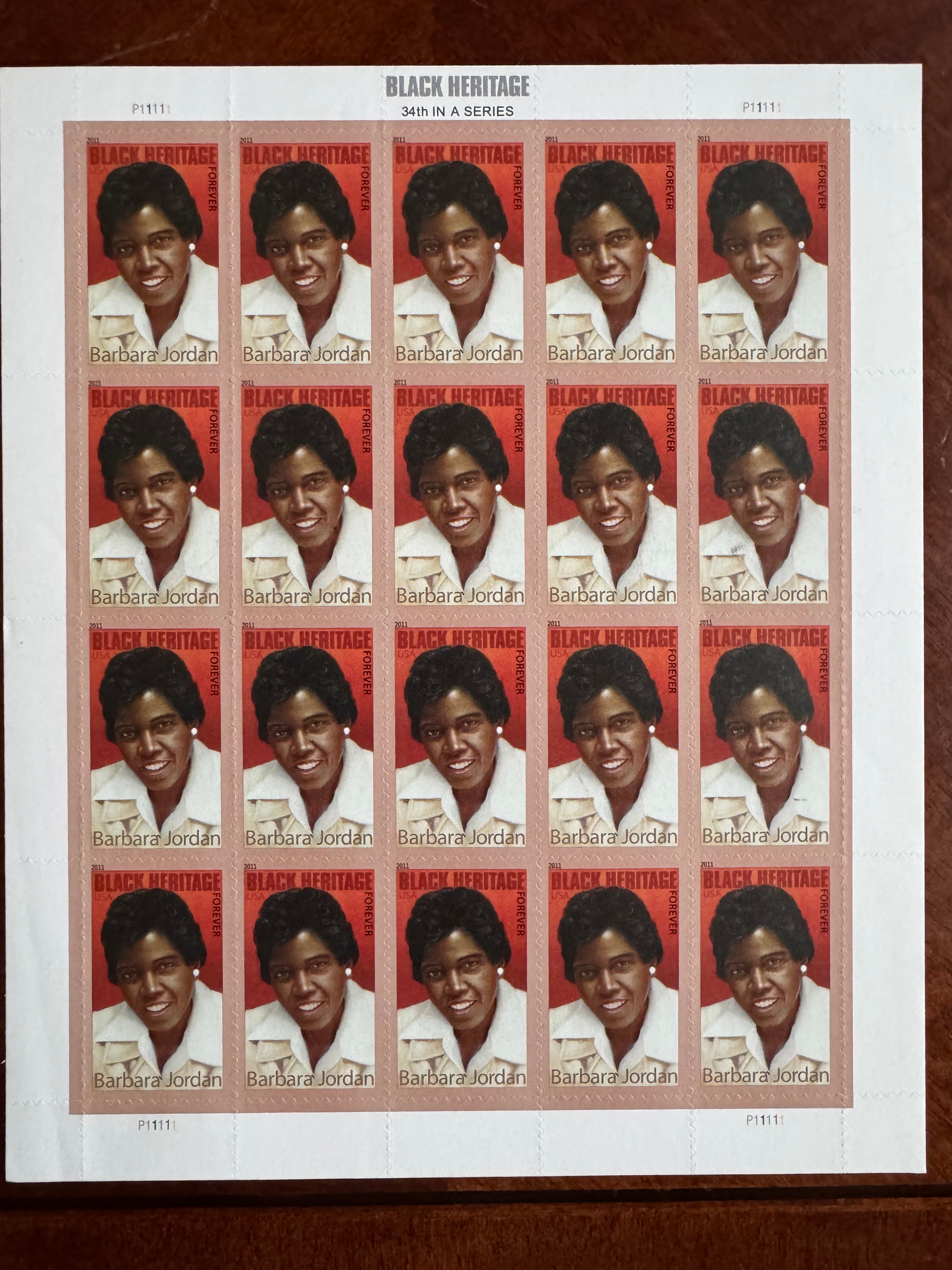 2011 Black Heritage: Barbara Jordan - Forever stamp