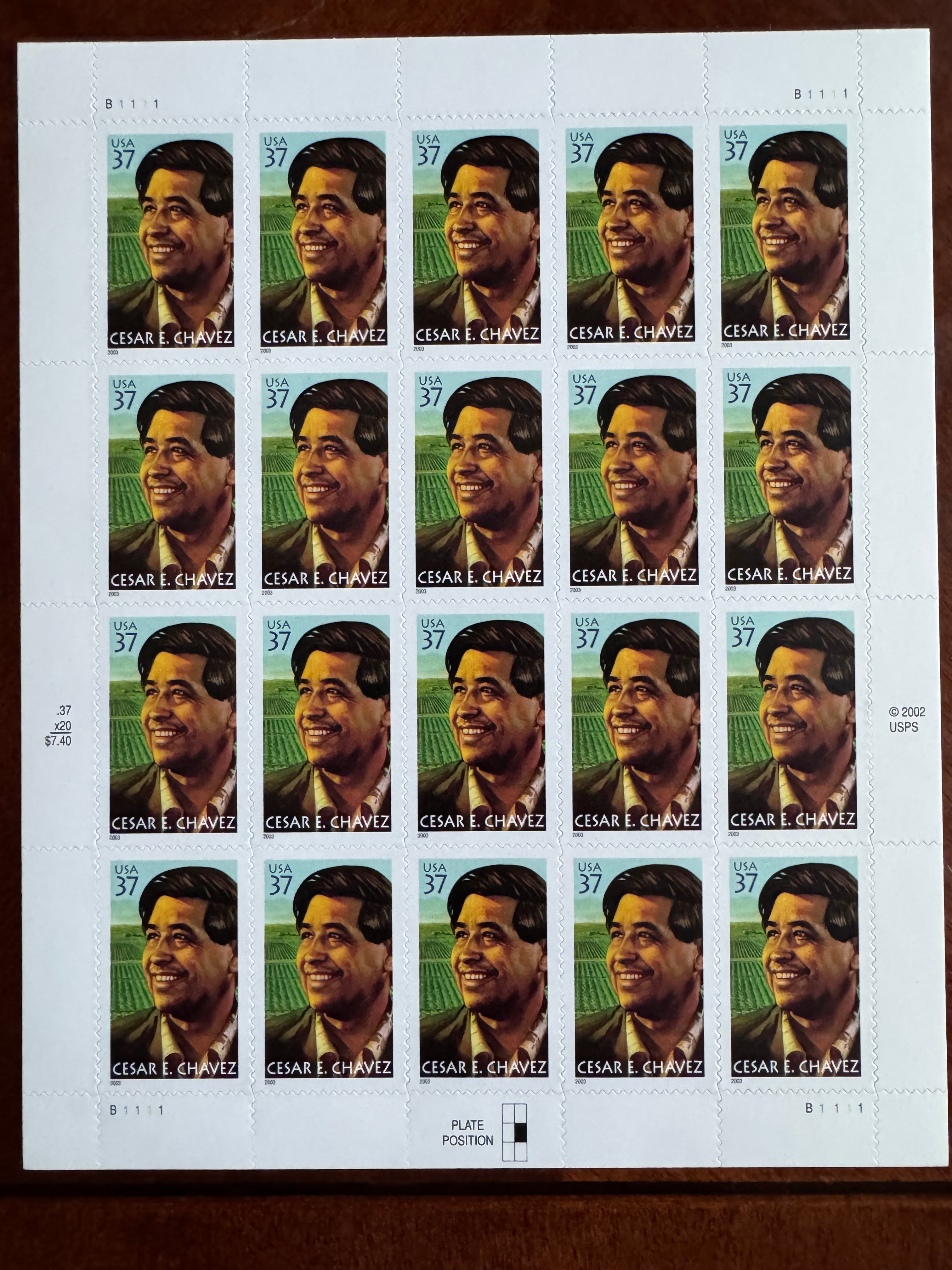 2003 Cesar E. Chavez - 37 cent stamp