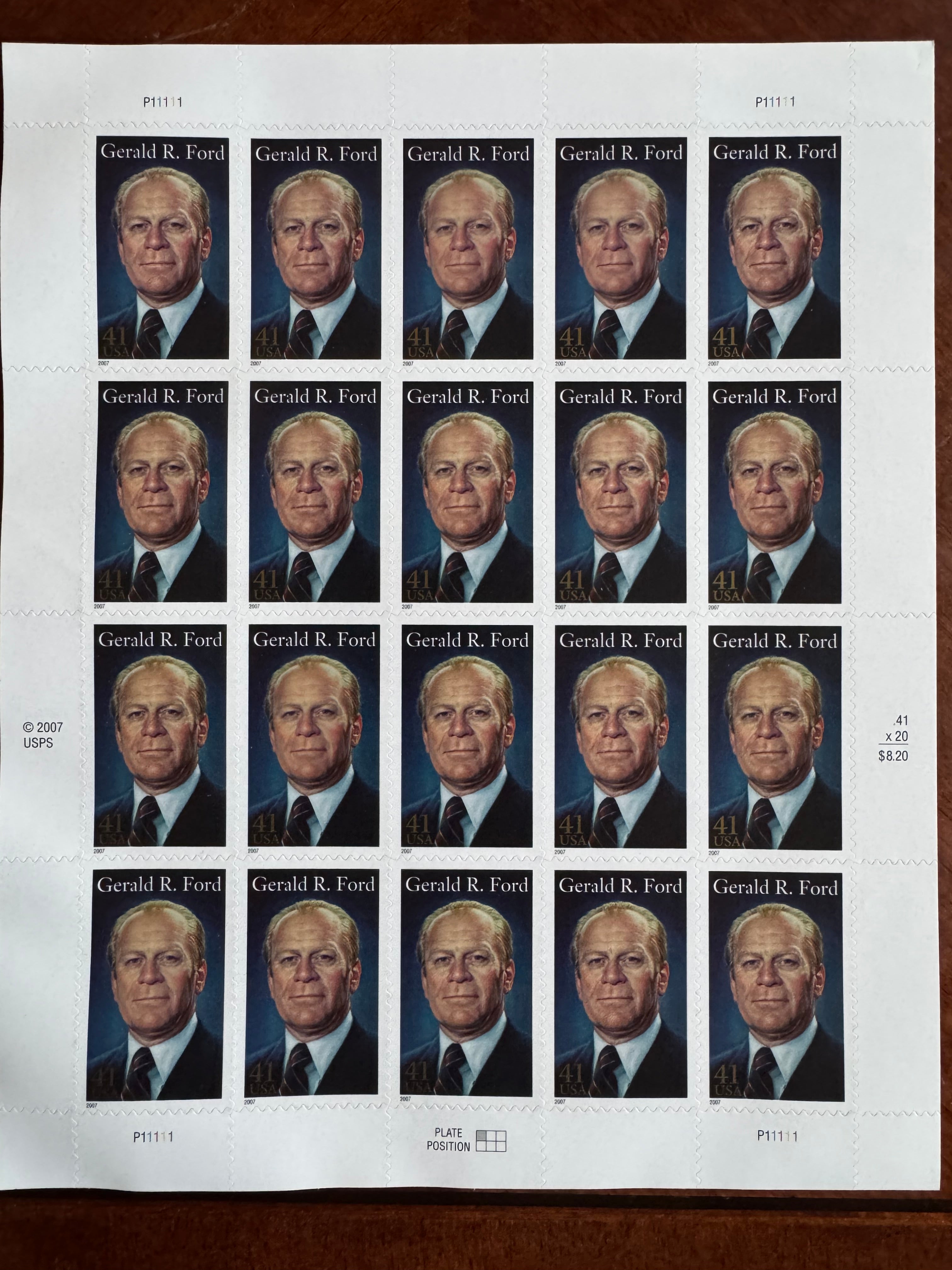 2007 Gerald R. Ford - 41 cent stamp
