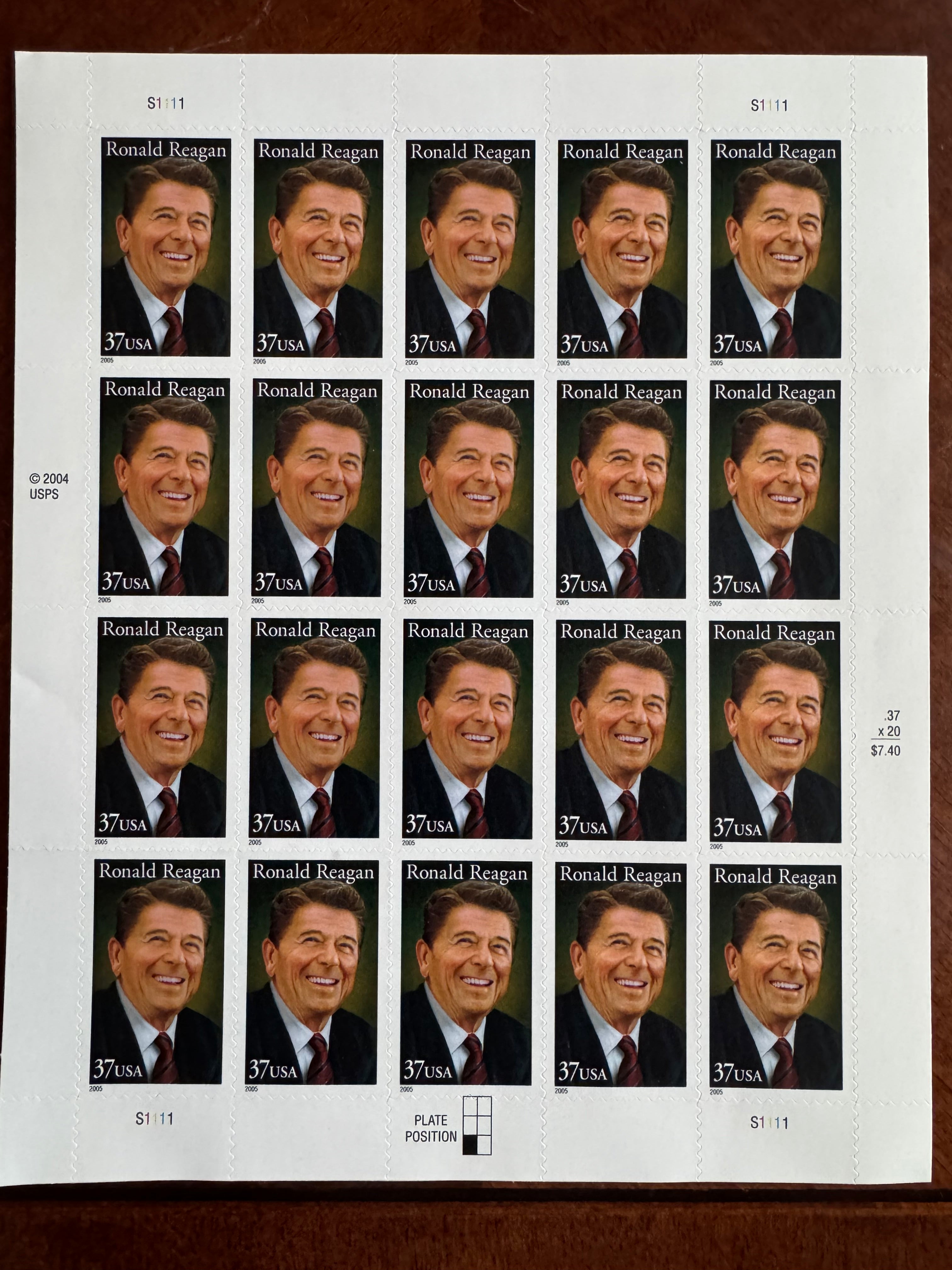 2005 Ronald Reagan - 37 cent stamp