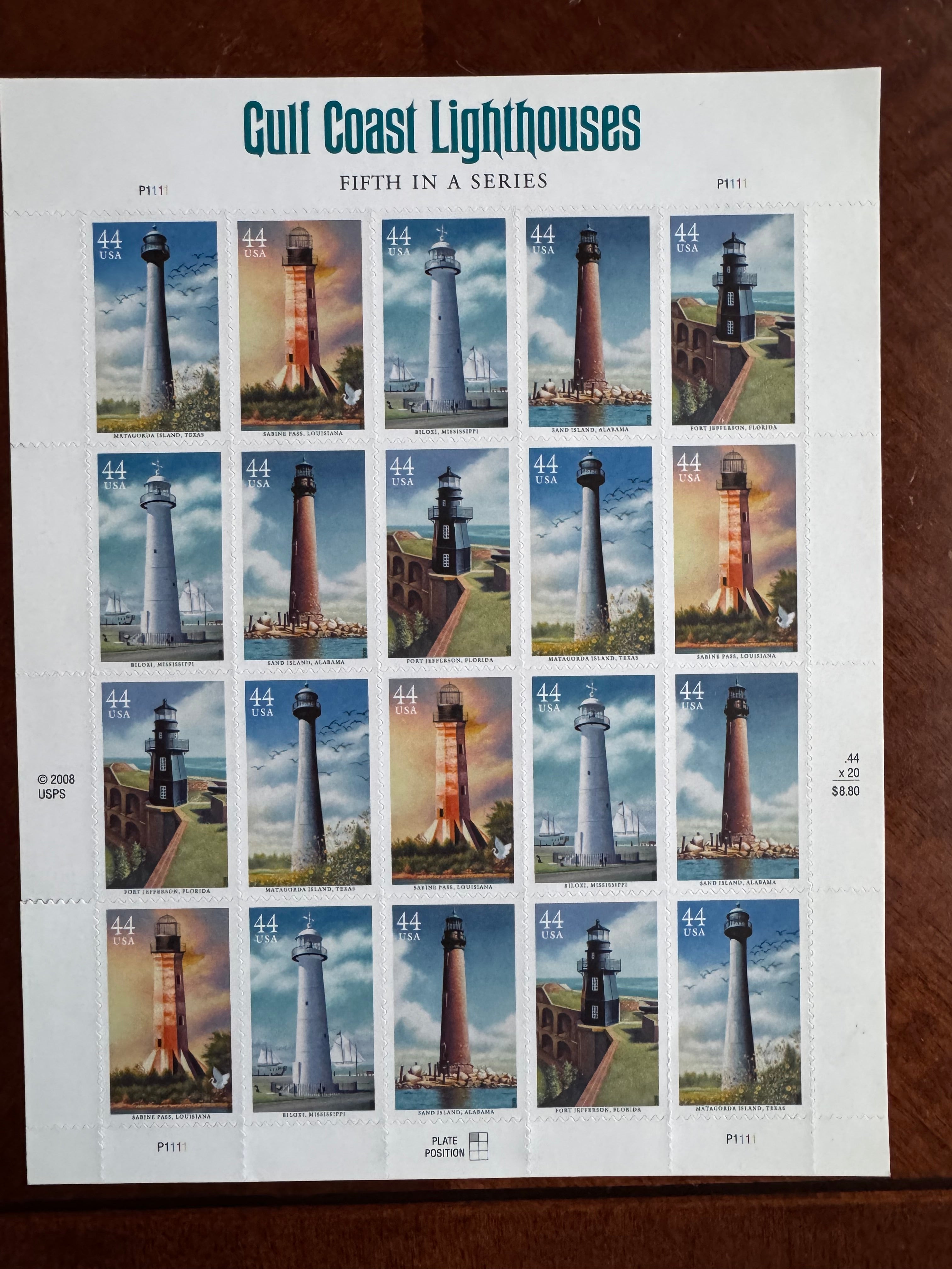 2009 Gulf Coast Lighthouses - 44 cent stamp