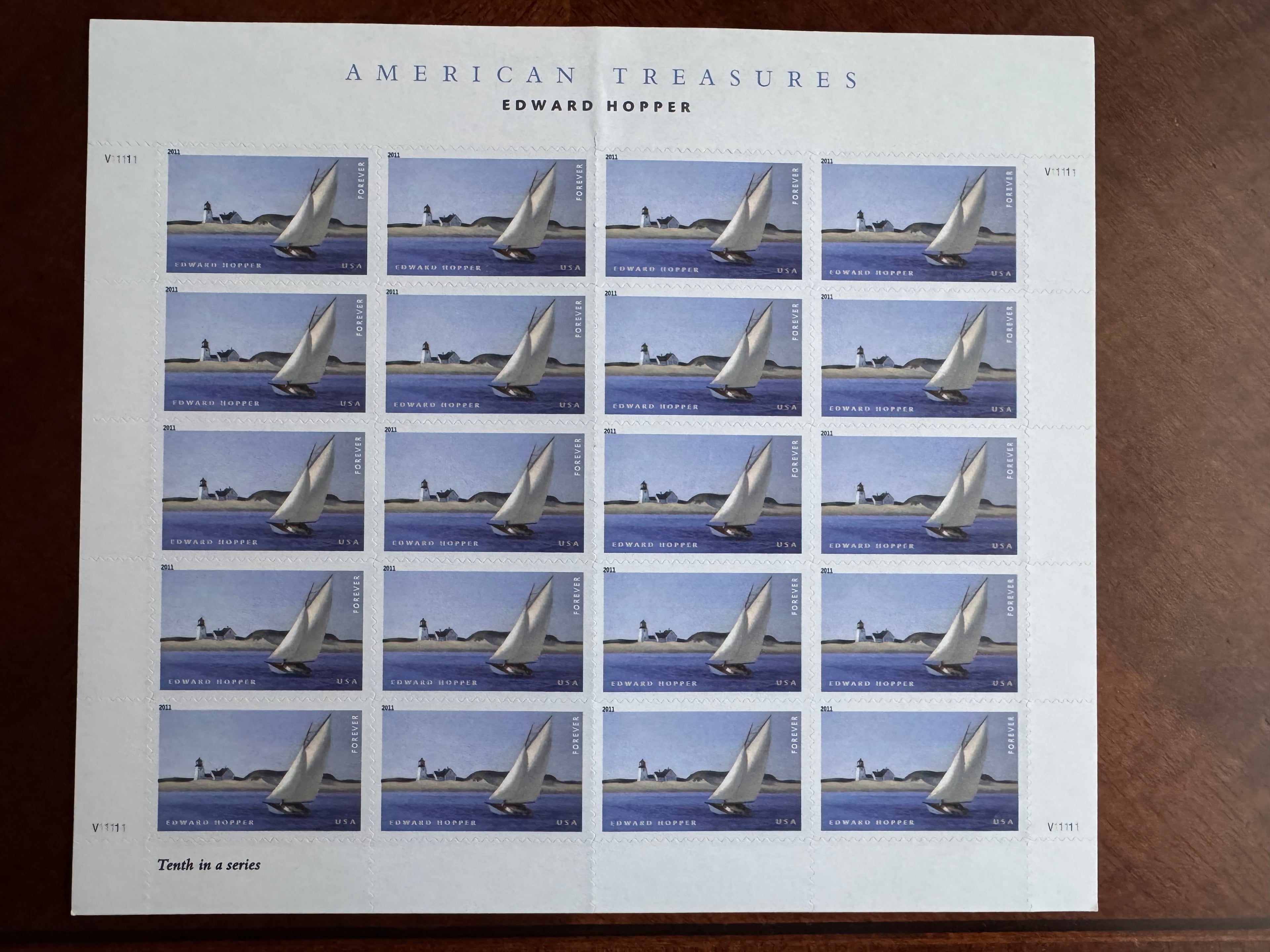 2011 American Treasures: Edward Hopper - Forever stamp