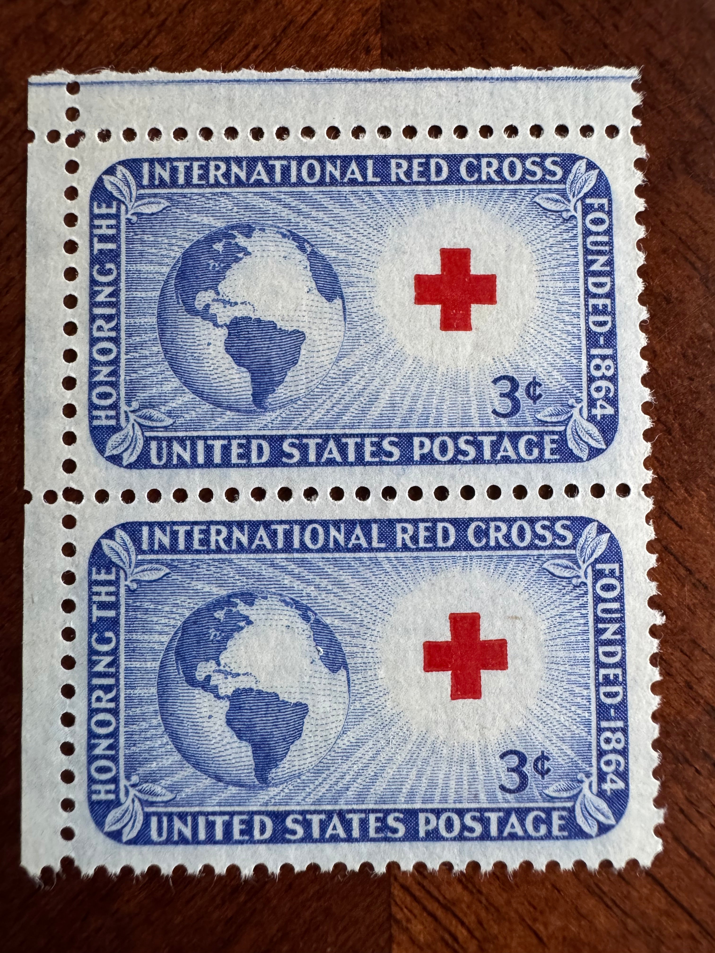 Honoring the International Red Cross - 3 Cent Stamp