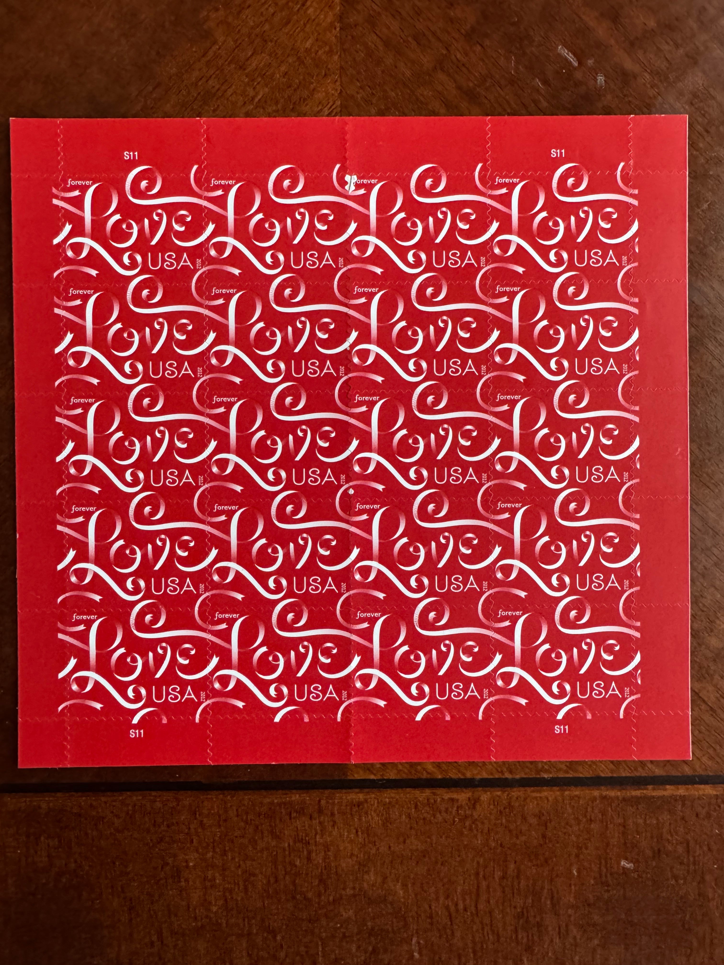 2012 Love - Forever Stamp