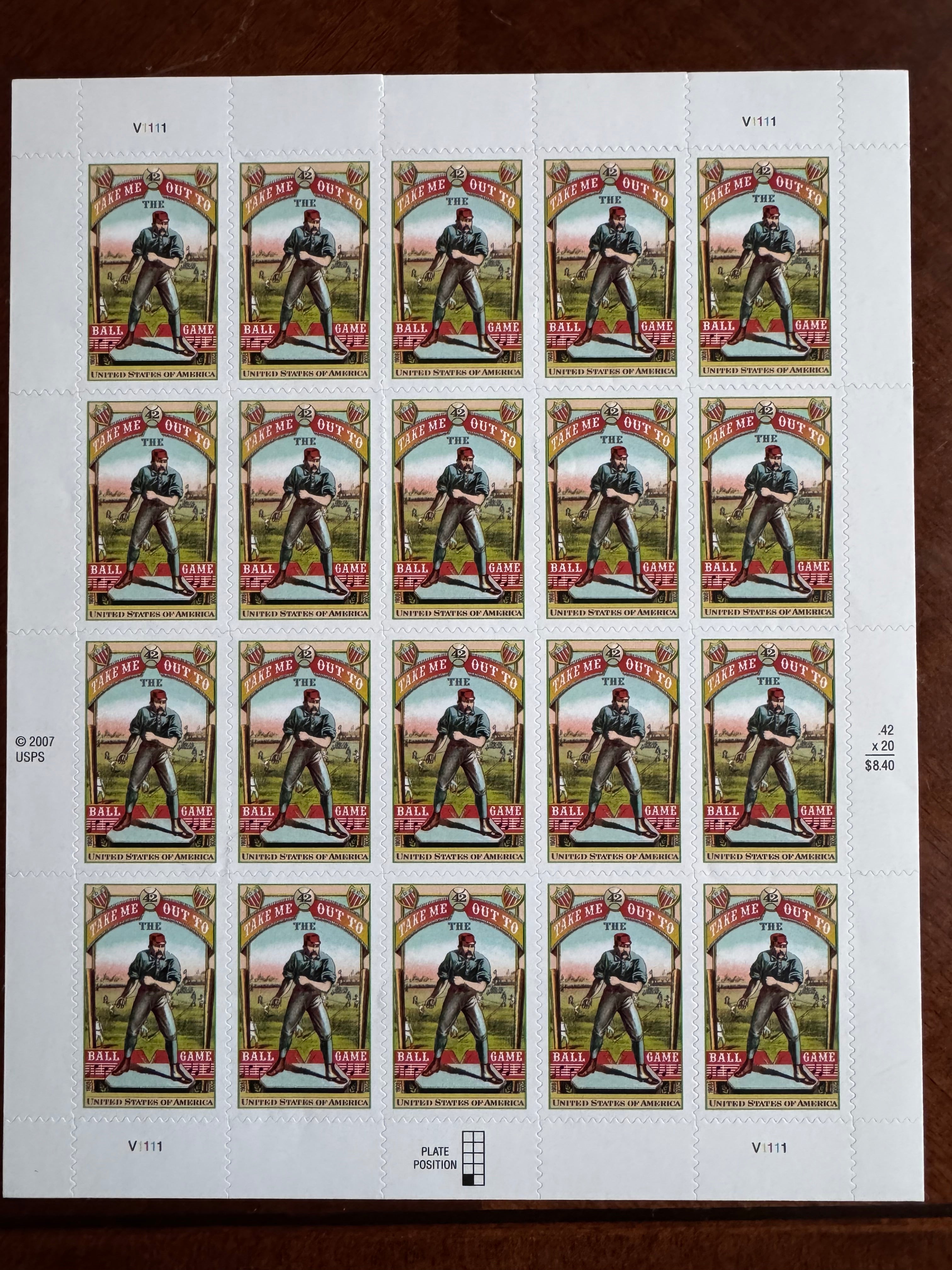 2007 Take Me Out to the Ball Game - 42 Cent Stamp