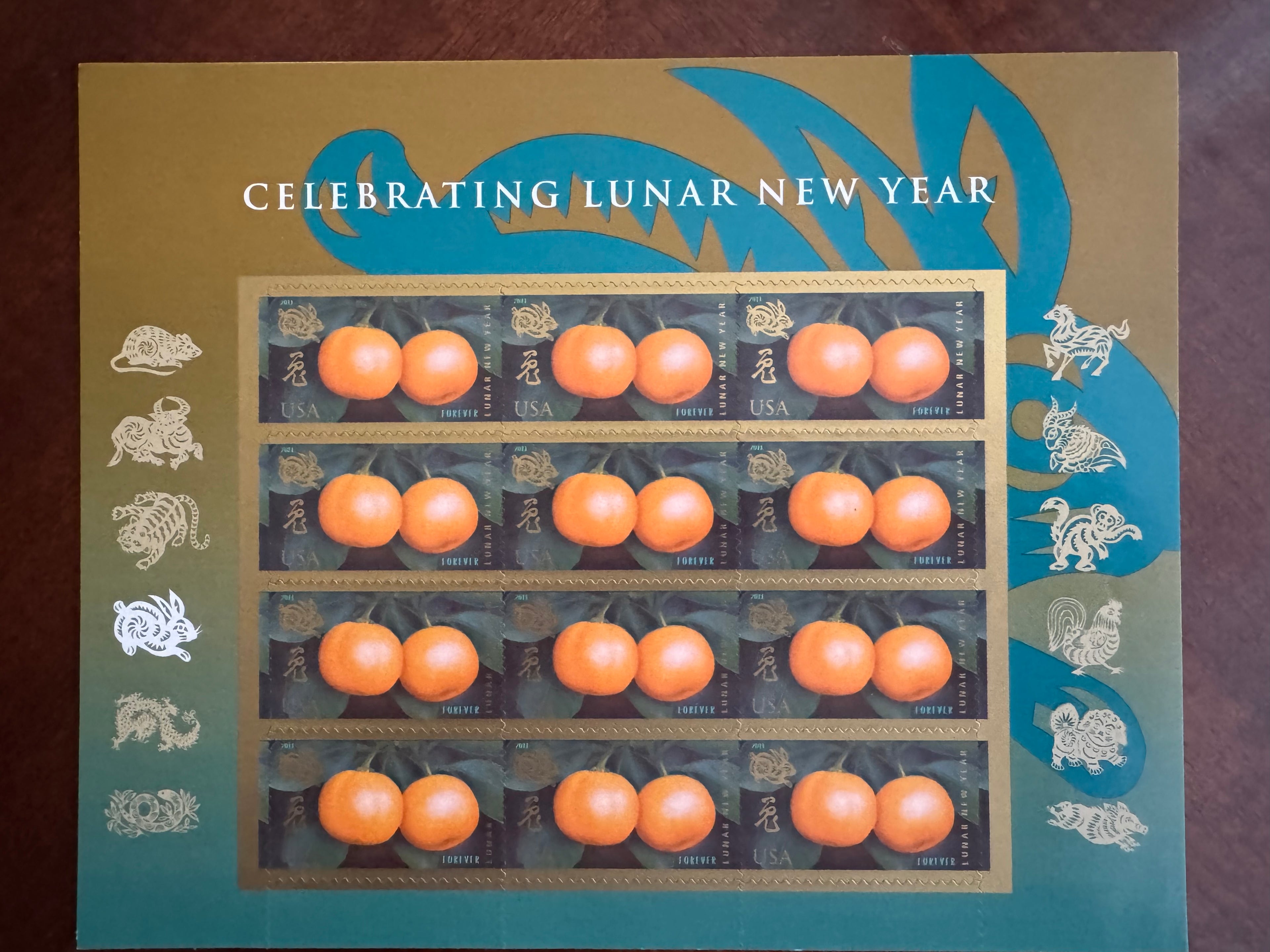 2012 Celebrating Lunar New Year - Forever Stamp